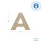 Wooden Letter A 12 inch or 8 inch or 8 inch, Unfinished Large Wood Letters for Crafts | Woodpeckers